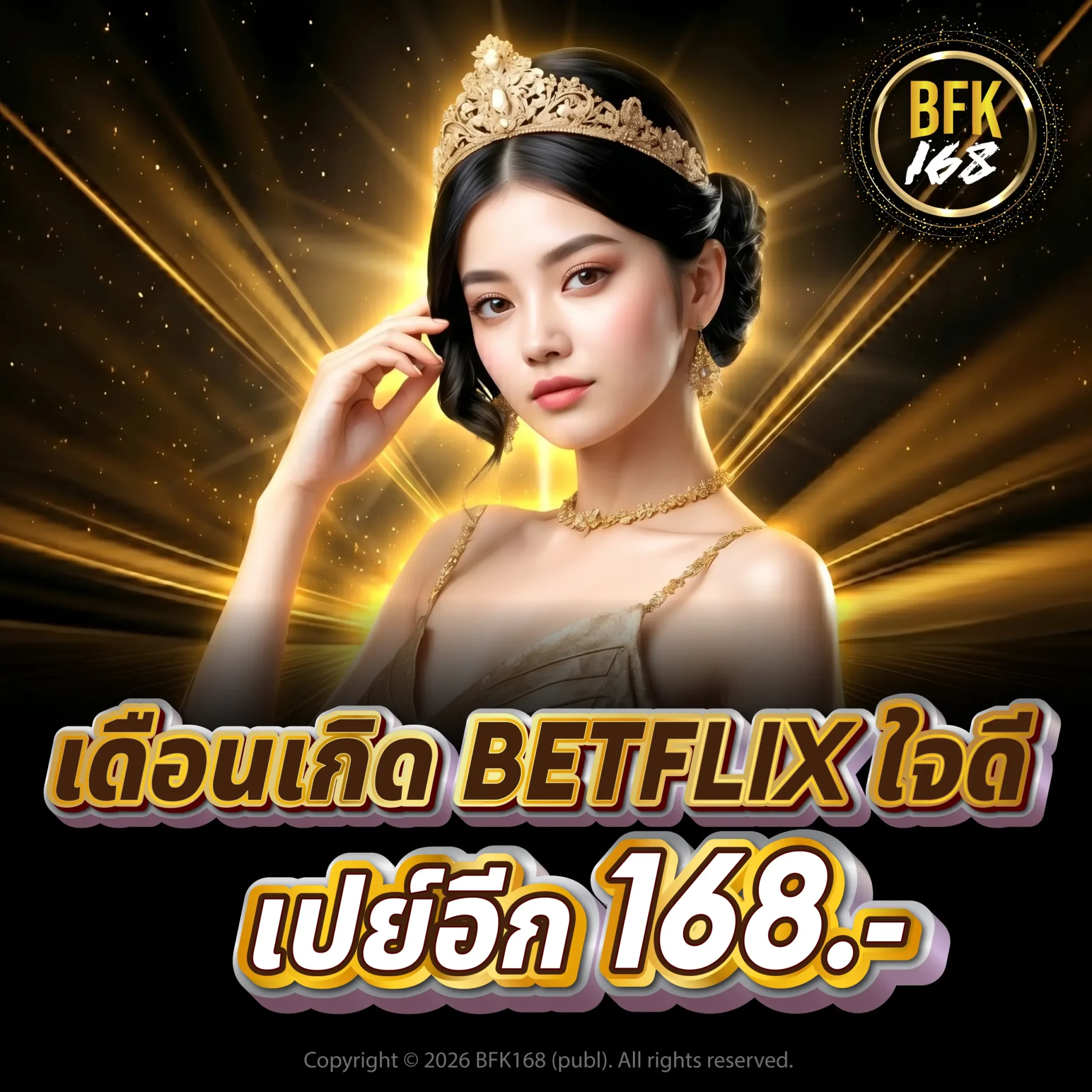 bfk168d - เดือนเกิด BETFLIX ใจดี เปย์อีก 168.-